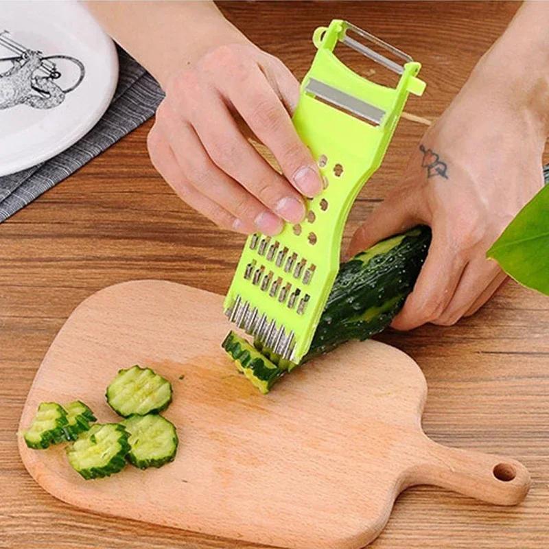 1 peça Ralador de cenoura Cortador de vegetais Acessórios de cozinha Amassador Ferramentas de cozinha doméstica Plaina de arame de frutas Descascadores de batata portáteis