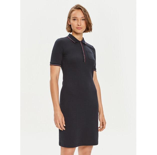 Платье Tommy Hilfiger Slim RWb Tipping Polo 1/2SLV DRS EU XXS