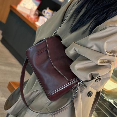 Geantă din Piele Naturală Geantă Casual de Sub Braț Geantă Retro Crossbody Versatilă cu Un Singur Umăr Geantă Femei