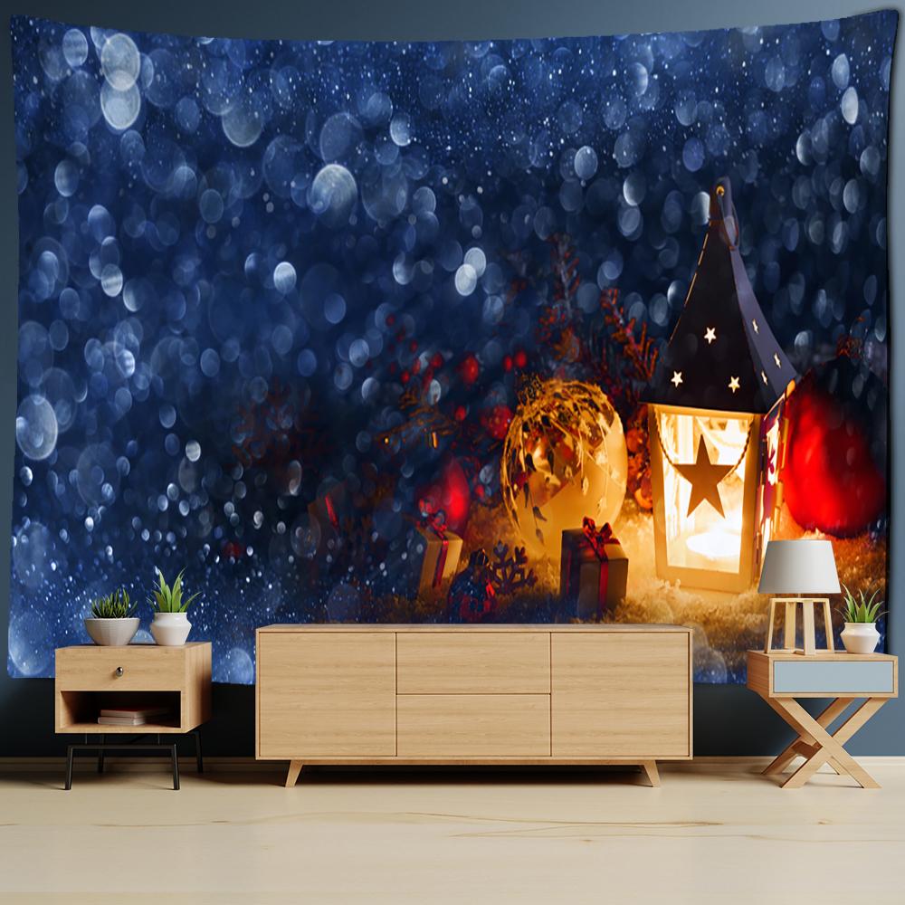 Christmas Snowy Night Series Tapestry Wall Mount Bohemian Witchcraft Dormitory Living Room Home Decor