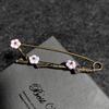Blommeblomst Store Pins Til Tøj Metal Sikkerhedsnåle Jeans Kjole Tørklæde Justerbare Pins