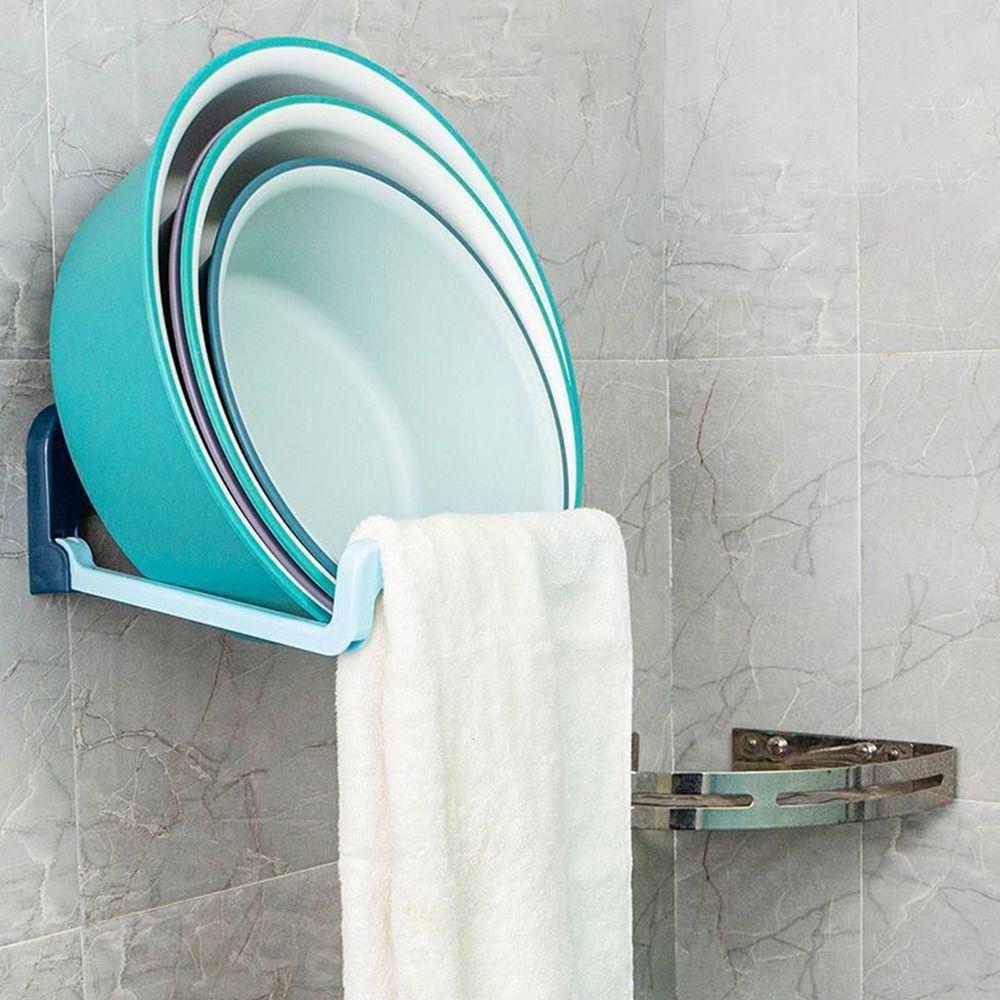 Folding Bathroom Storage Rack Multi-Purpose Basin organizer Shelf Creative Washbasin Hooks Holder