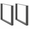 VidaXL Dining Table Legs U-Shape 2 Pieces Anthracite 100 X (72-73) Cm Steel 4013198