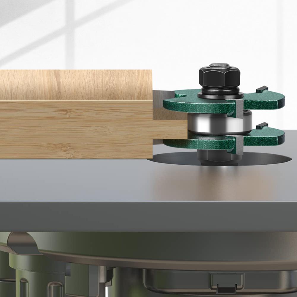 3-Tooth T-tenon Cutter Square Tooth Tenon Cutter, Floor Cutter, Puzzle Cutter, Woodworking Milling Cutter, Engraving Cutter