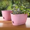 Earth Friendly Eva 11.5 Inch Self Watering Pots for Plants | Bamboo Based Plant Pots | Pack of 2 | UV Protected Planters for Home Décor Indoor