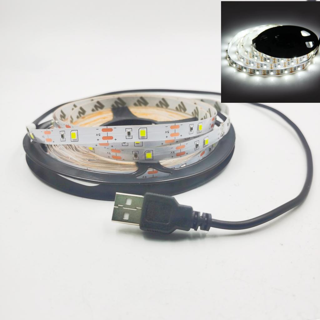 DC 5V USB 1M 2M 3M 4M 5M 10M 15M LED Strips 2835 White Warm White LED Strip Light TV Background Lighting Tape Home Decor Lamp