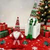 2/3Pcs Christmas Gnome Plush Dolls Long Legs Scandinavian Swedish Tomte Knitted Faceless Santa Sitting Doll Christmas Tree Ornaments Home Decor