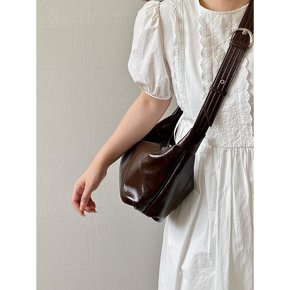 IELGY Ladies Deer Niche Design New Style Female Bag Retro Lazy Loose Sense Shoulder Bag Commuter Casual Messenger Bag