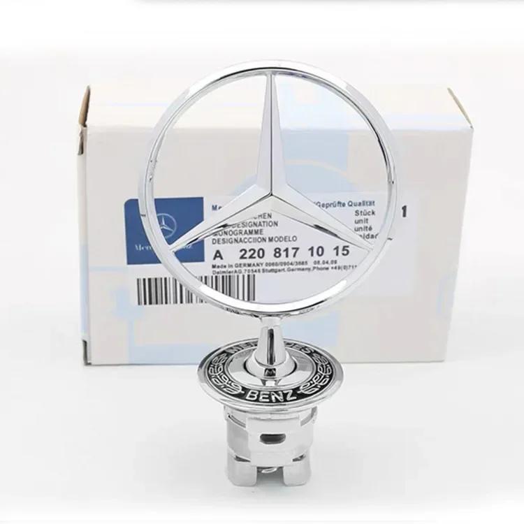 Pro Mercedes Benz Auto Znak na kapotu Přední kapota Chromová značka Příslušenství Pro Mercedes Benz AMG W204 W205 W203 W211 W212 W21