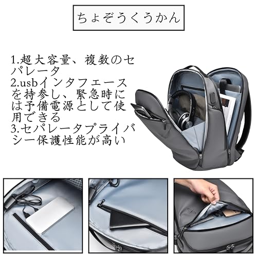 [RAKEE] Backpack, Business Backpack, Rucksack, Large Capacity, Multifunctional, Popular, Commuting, Business Trip, Travel, School, Stylish