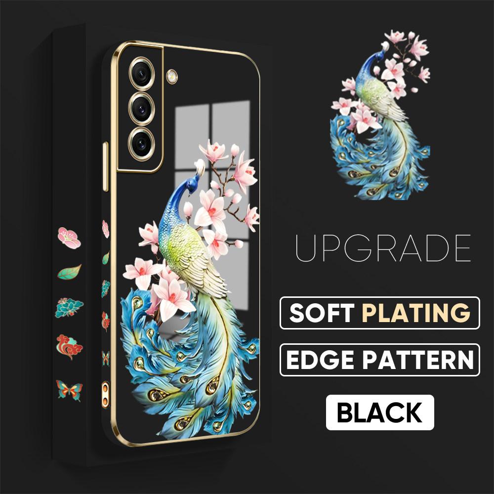 Modele de imprimare colorate Model cu margine pătrată Carcasă placată Carcasă telefon placată de lux Husă moale pentru iPhone Motorola Moto OnePlus Samsung