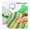 Multi Sensory Crinkle Plush Animal Toy 23in, Colorful & Soothing