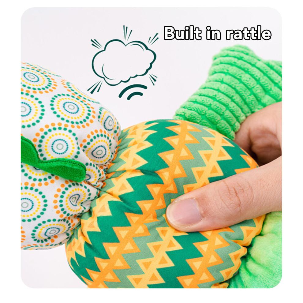 Multi Sensory Crinkle Plush Animal Toy 23in, Colorful & Soothing