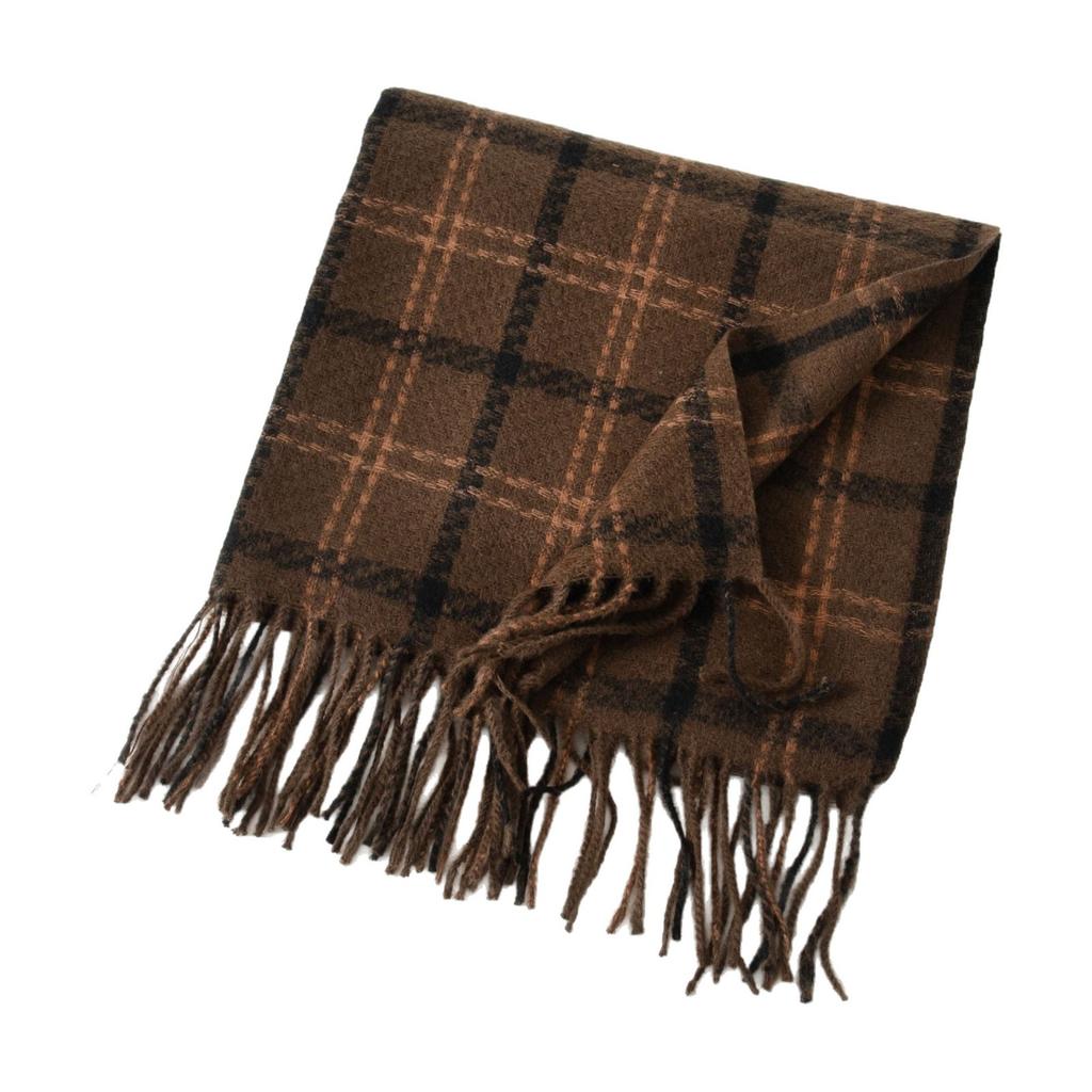 Scarf Winter Thickened New Plaid Women's Japanese and Korean Warm Scarf Fashion Shawl Imitation Cashmere Scarf