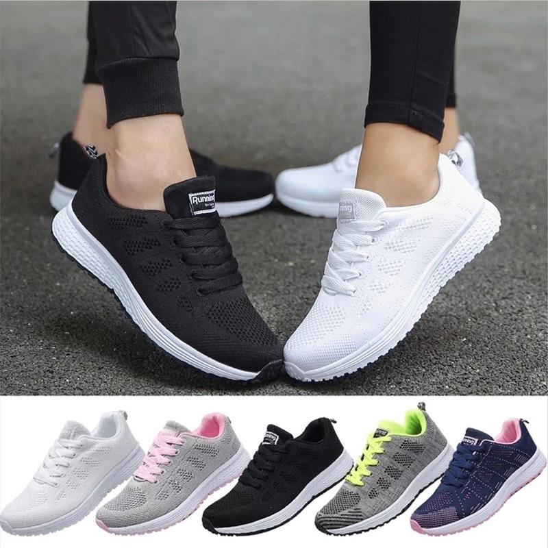Paar Sportschuhe Damen Laufschuhe Atmungsaktive Freizeitsneaker Outdoor Leichte Trainer Zapatos Para Mujeres für Damen
