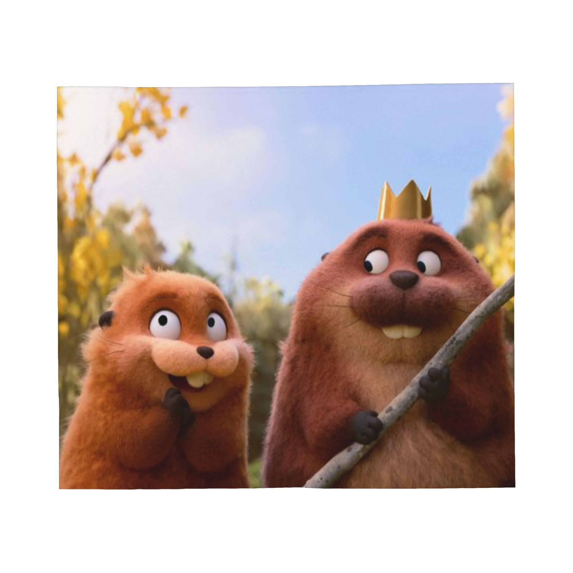 

Hoppersed Cute Beaver Cartoon Flim 2026 Accessories Blanket Cozy Soft Throw Blankets for Bed 50x60 Inches Multisize Bedspread 75x100cm (30x40inch)