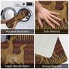 Greyhound Whippet Dog Floor Door Bath Kitchen Mat Anti-Slip Indoor Hound Doormat Living Room Entrance Carpet Rug