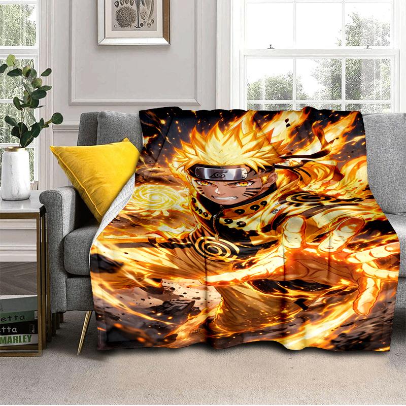 Dark Anime ninja Character Blanket Lightweight Ideal Bedding Blanket Perfect for Travel, Camping, Living Rooms, Offices, Sofas, Fan Christmas gift