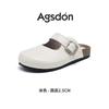 Augustine bag head half slippers women's 2025 new summer wear one-pedal flat-soled pregnant women Mary Jane single shoes