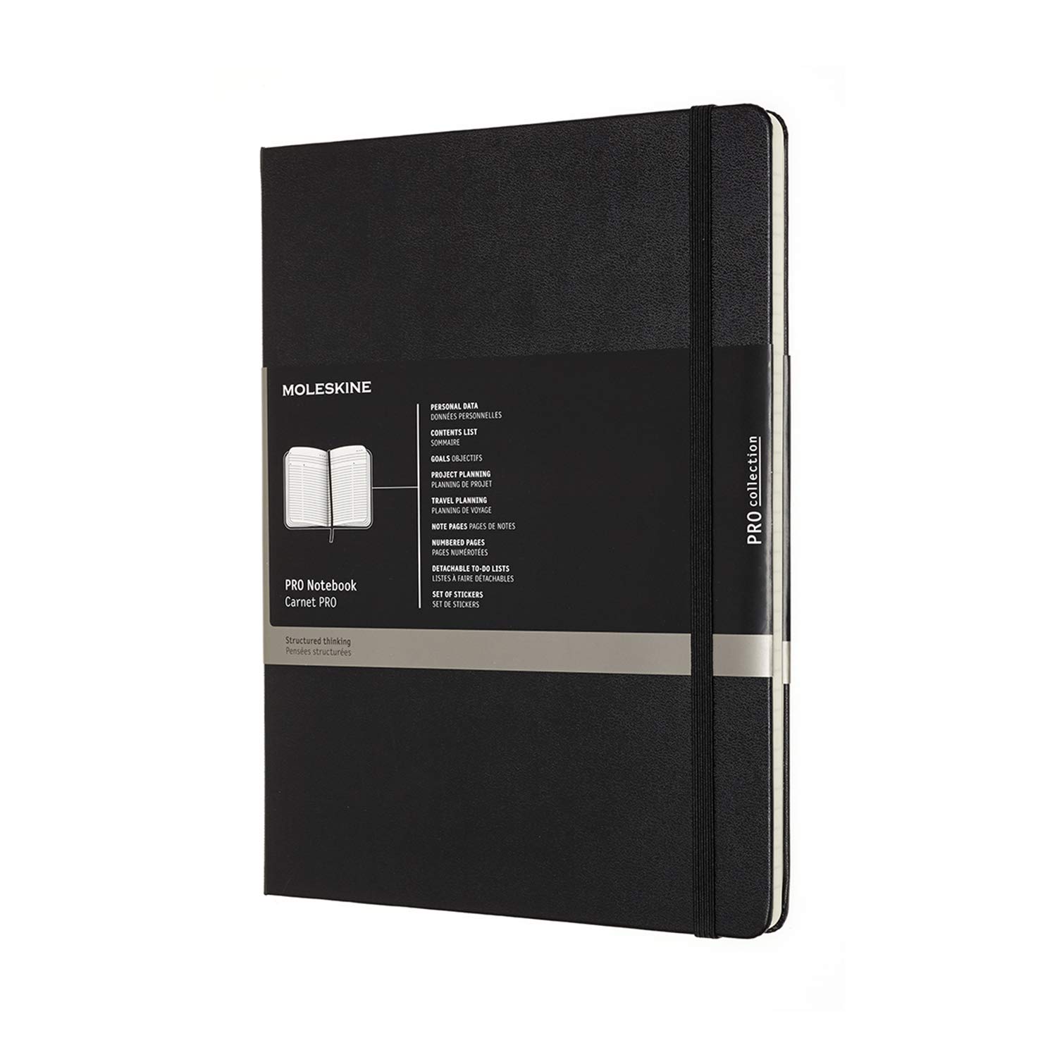 

Moleskine PRO Notebook Hard Cover XL black PROPFNTB4HBK