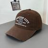 Fashion Hat Korean version of the new B large letter embroidered baseball cap, ripped hat edge design, cap, men's and women's sun protection visor