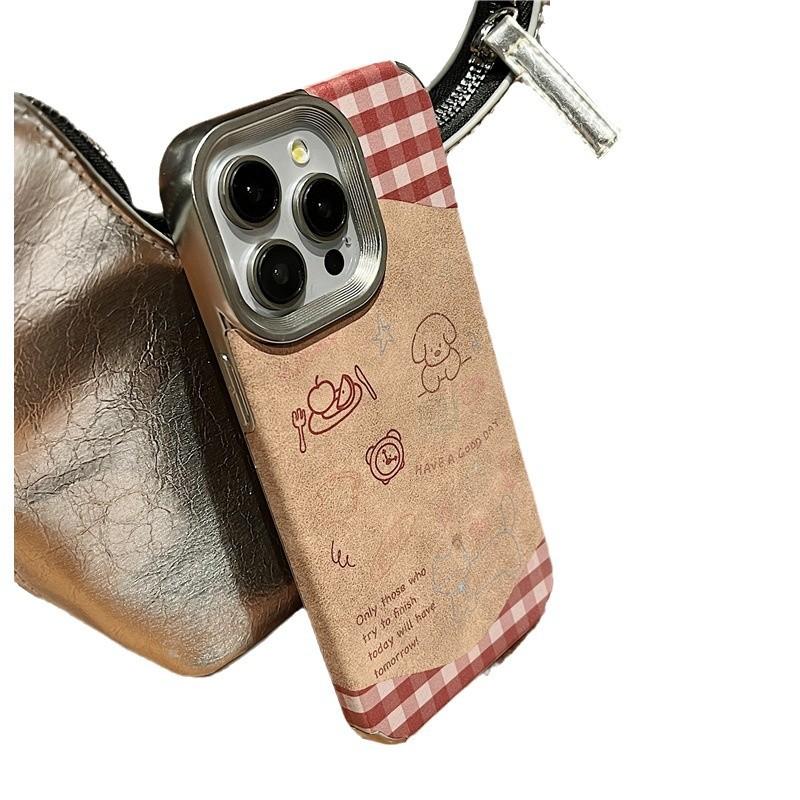 Summer Puppy Stand for IPhone17 for Apple 15 Mobile Phone Case 16promaxR/14plus/13/12xs