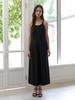 KINDABABY Semi Halter Long Dress - Black