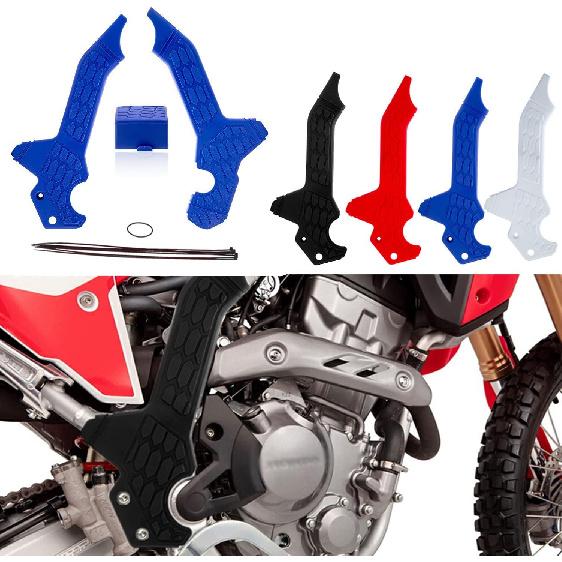 Motorcycle Frame Guard Cover Protector Protection Side Fairing Protection for Honda CRF300L CRF300 Accessories(red)