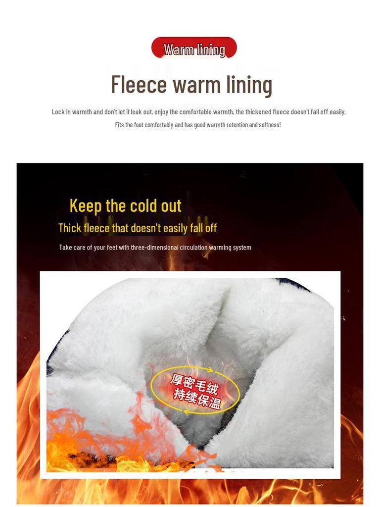 Children's 2024 Winter High-Top Camouflage Snow Boots - Warm Velvet-Lined in Black & Blue