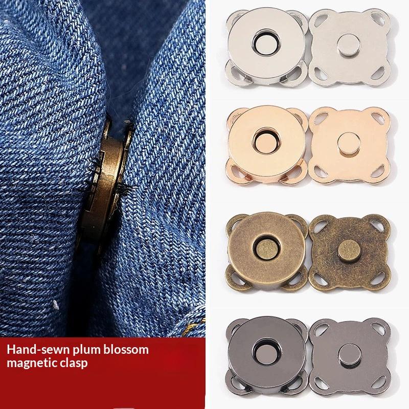 10 Sets Mini Adsorption Buckle Bags Magnetic Snap Button Fasteners Clasps Buttons Handbag Purse Wallet Craft Bag Parts