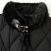 Fashion Winter Women's Vest Faux Fur Collar Thick Warm Sleeveless Jackets Woman Long Coat With Belt