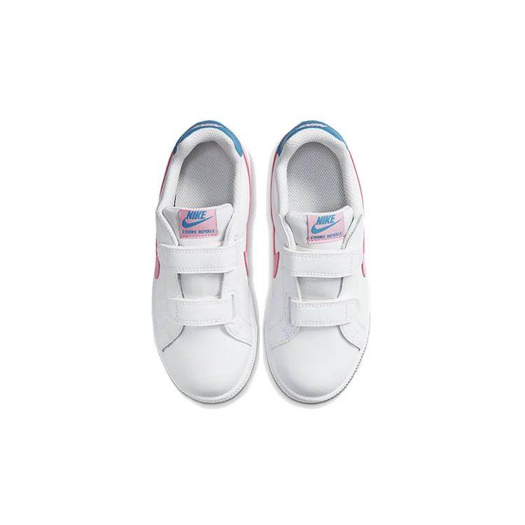 Nike Low Top Skateboard Shoes White Blue Pink Children Aged 3 7 Years Old 833536-110