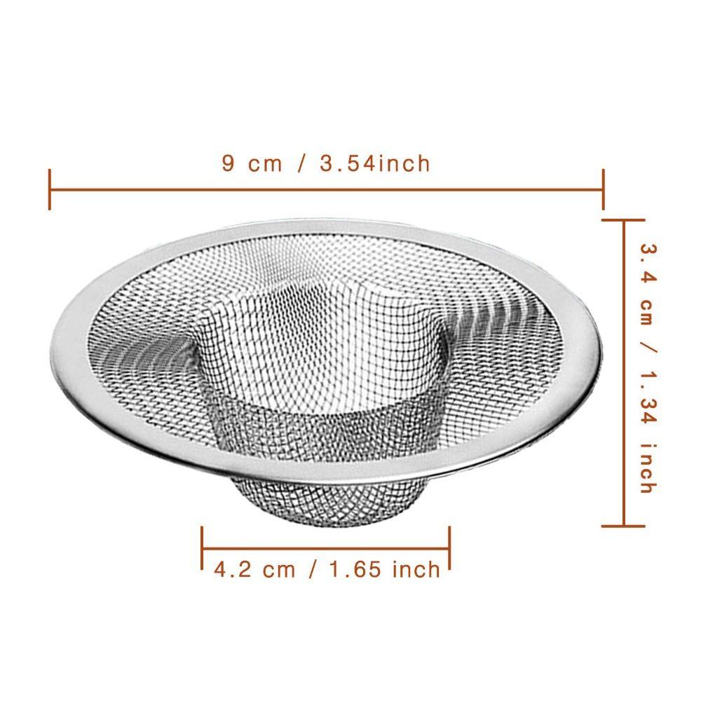 304 Stainless Steel Mesh Strainer 1.97"-4.41" Kitchen Drain Basket  Bathroom Sink