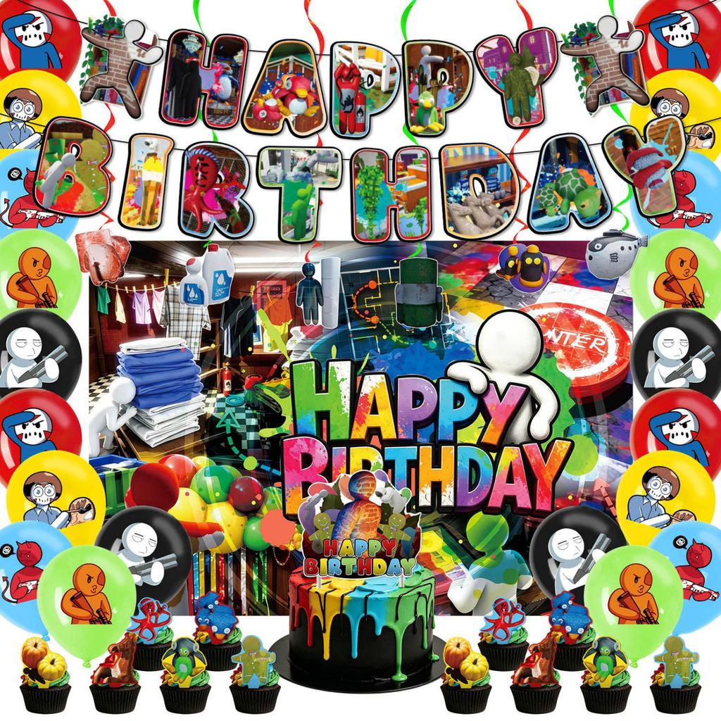 Birthday Party Decorations Set with and Balloons for Celebration