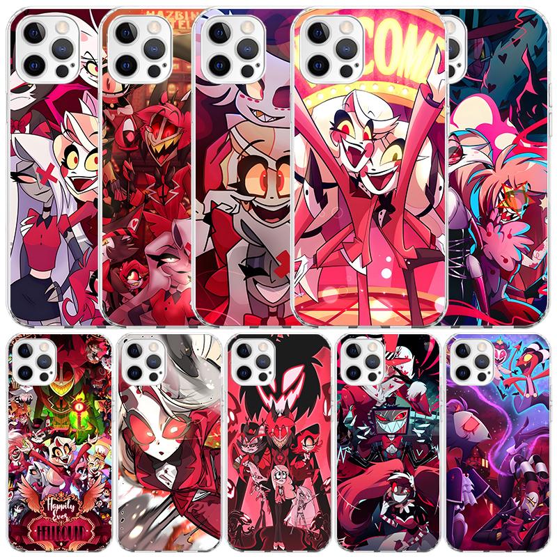 H-Hazbin H-Hotel Angel Dust Soft Cover for iPhone 16 17 Air 15 14 Pro Max 16E Phone Case 13 Mini 12 11 7 SE 8 Print Pattern Fit