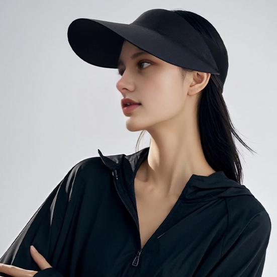 Sun Protection Hat Empty Top Design Foldable Outdoor Travel Summer Beach Cap Adjustable UV Protection Sport Sun
