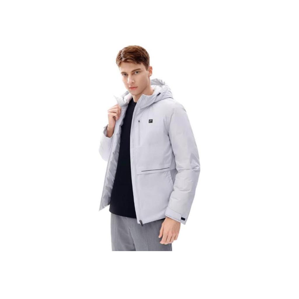 New FILA Down Jacket Men's Light Stone Gray F11M247911F-GY