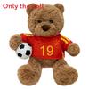 Cute Teddy Bear Hugging Flower Soccer Reading Cartoon Plush Toy For Kids Gift