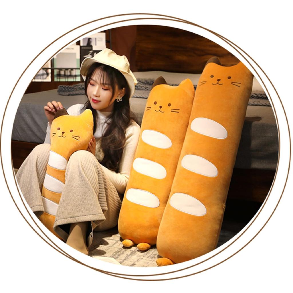 [Stylish Soda] Plush Cat Body Pillow, My Mike-kun (Cat Bread, 80cm)