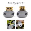 1Set Zinc Aluminum 5/8-3/4 Inch Garden Hose Connector Water Pipe Repairer Male Female Connector Set With Sealing Rings