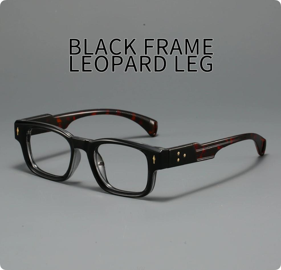 For Male Small Frame Square Anti-Blue Light Eyewear High-End Business Eyewear Frame Fashionable High-Definition Reading Eyewear 2.25