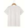 Men's Summer Short Sleeve T-Shirt with Letter Print - Casual Round Neck Breathable Top, Short Sleeve Summer Wear for Hot Weather, Versatile for Casual