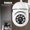 1 pz Fotocamera WiFi da Parete 1080P HD Visione Notturna Hotspot 2.4G Rotazione a 360° Monitor Antifurto Sorveglianza Sicurezza Fotocamera Intelligente per Telefono