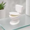 Figurine de Toilette Artistique de Collection Imprimée en 3D, Ornement Miniature, Mini Siège Décoration Créative de Bureau Meubles de Maison de Poupée, Modèles de Salle de Bain