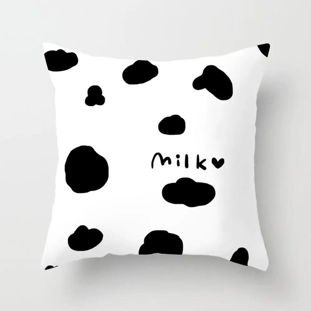 xcmNew Fashion Decorative Pillowcase BlackWhite Geometric Throw Cover Pillow Case Cushion For Living Room Square Home Decor