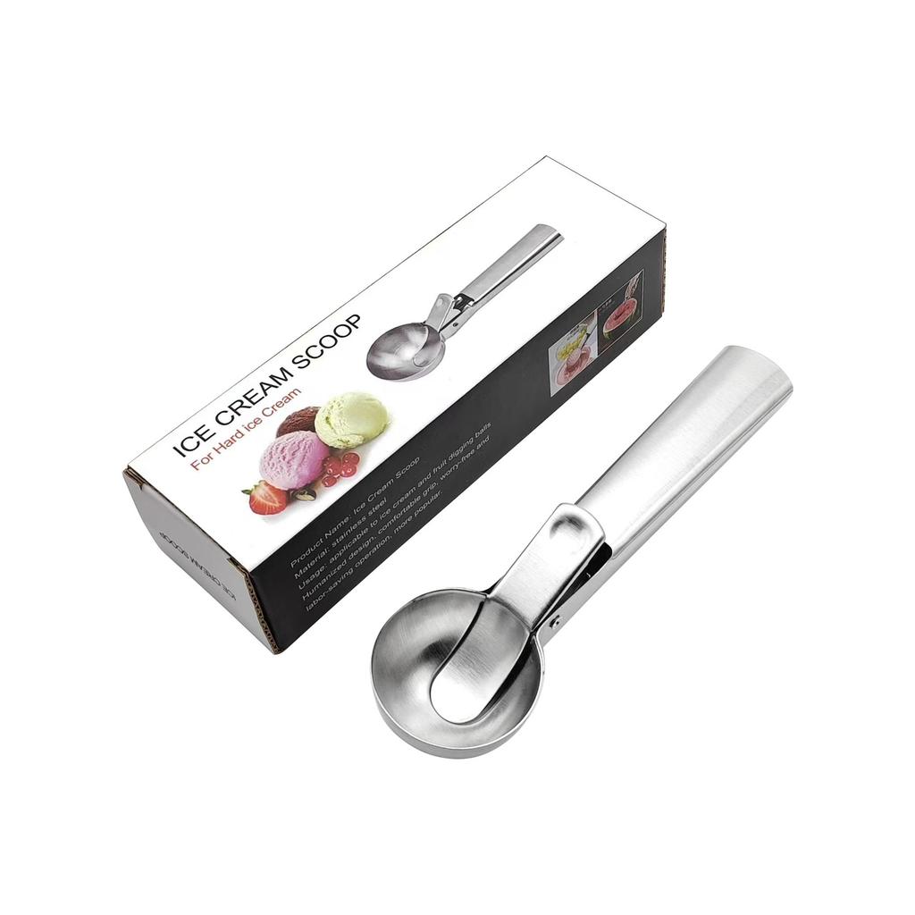 Multifunctionele Ijslepels Roestvrij Staal Dual-Purpose Scoop Fruit Watermeloen Lepel Bal Scoop Huishoudelijk Ijs Gereedschap
