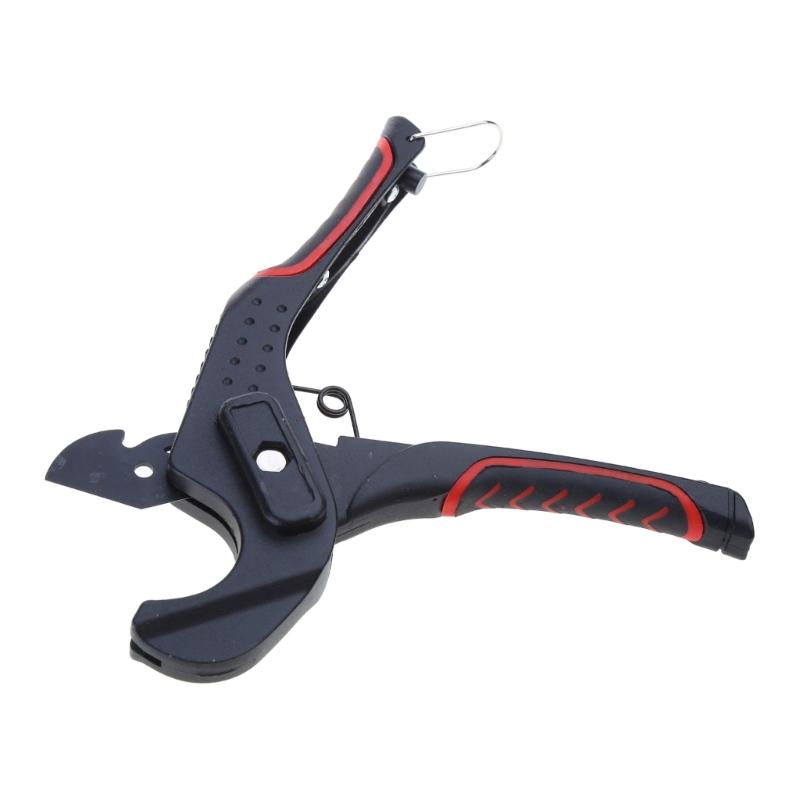 PVC Pipe Cutter Pipe Ratcheting Hose Cutter Scissor with Aluminum-Alloy Handle Interchangeable Blade Pipe Cutting Tool