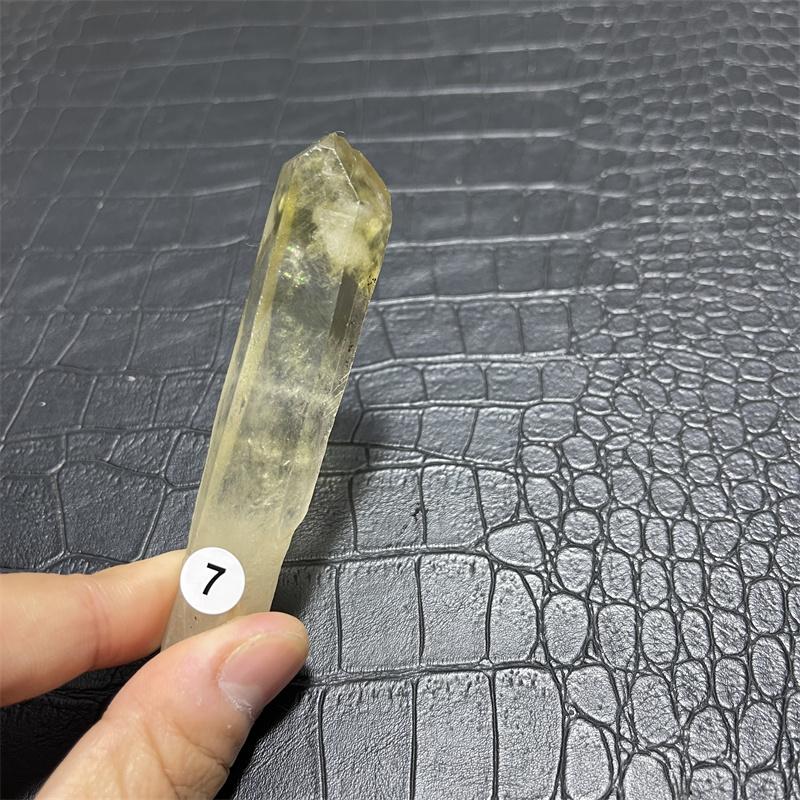 Hot for sale!Natural yellow crystal wand point crystal smoky topaz point reiki healing as a gift