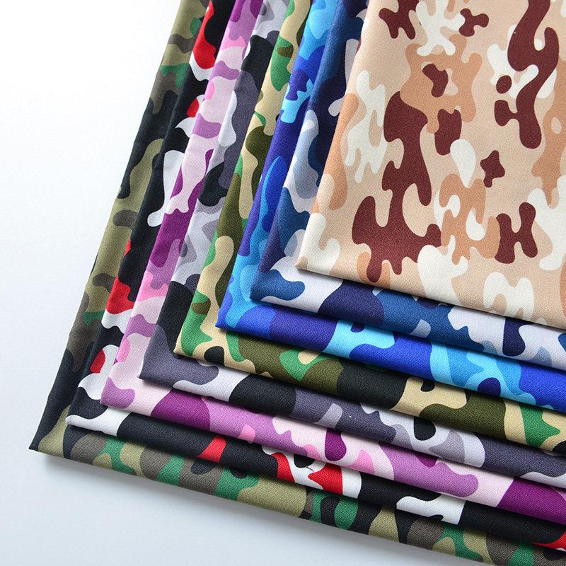 Camouflage Cotton Fabric for DIY Sewing Needlework Clothes Short Sleeve Pants Sewing Desert Ocean Forest Printed Textile Cloth