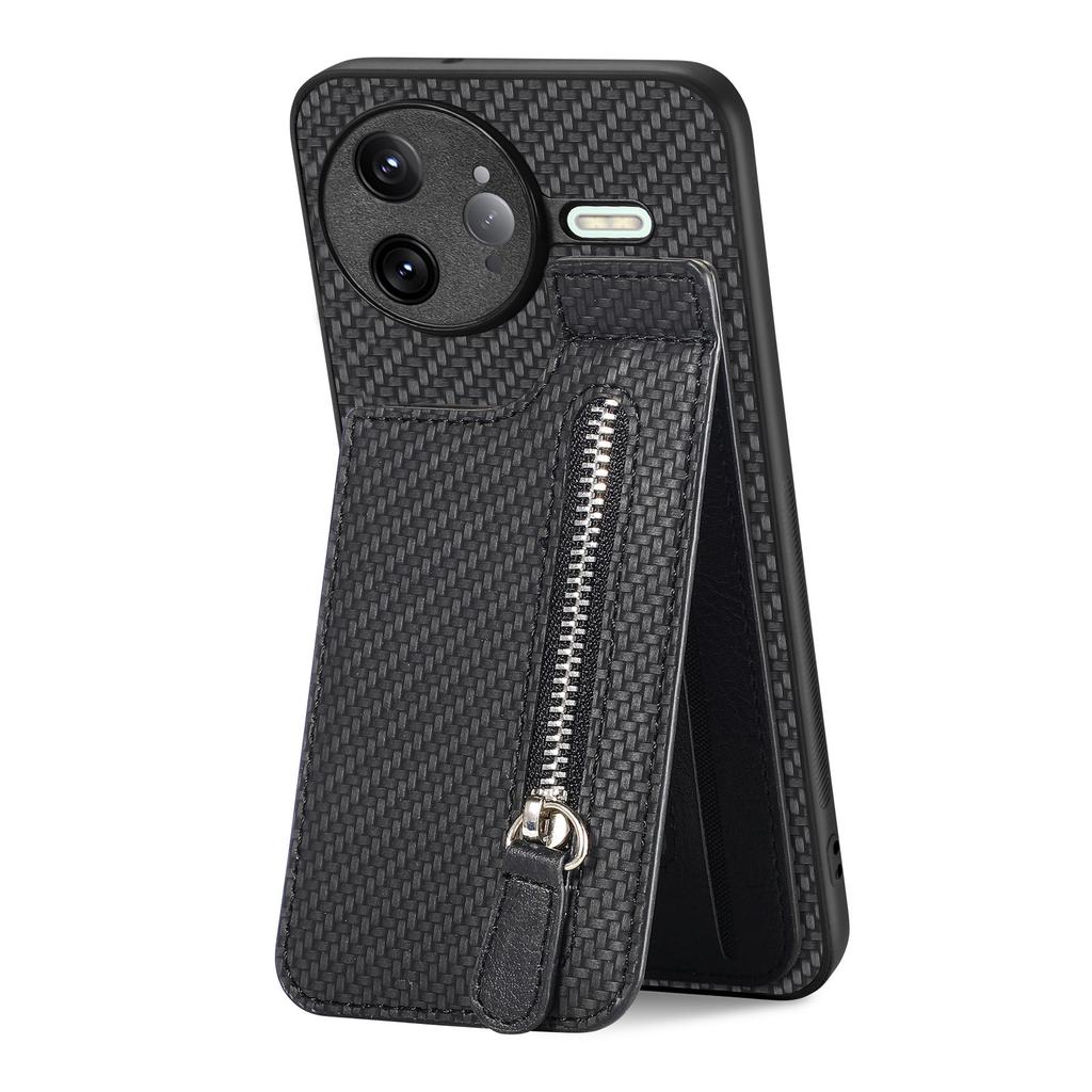 For Xiaomi Poco F7 Ultra 5G/Xiaomi Redmi K80 Pro 5G Case Leather Phone Back Cover with Zipper Card Holder Kickstand